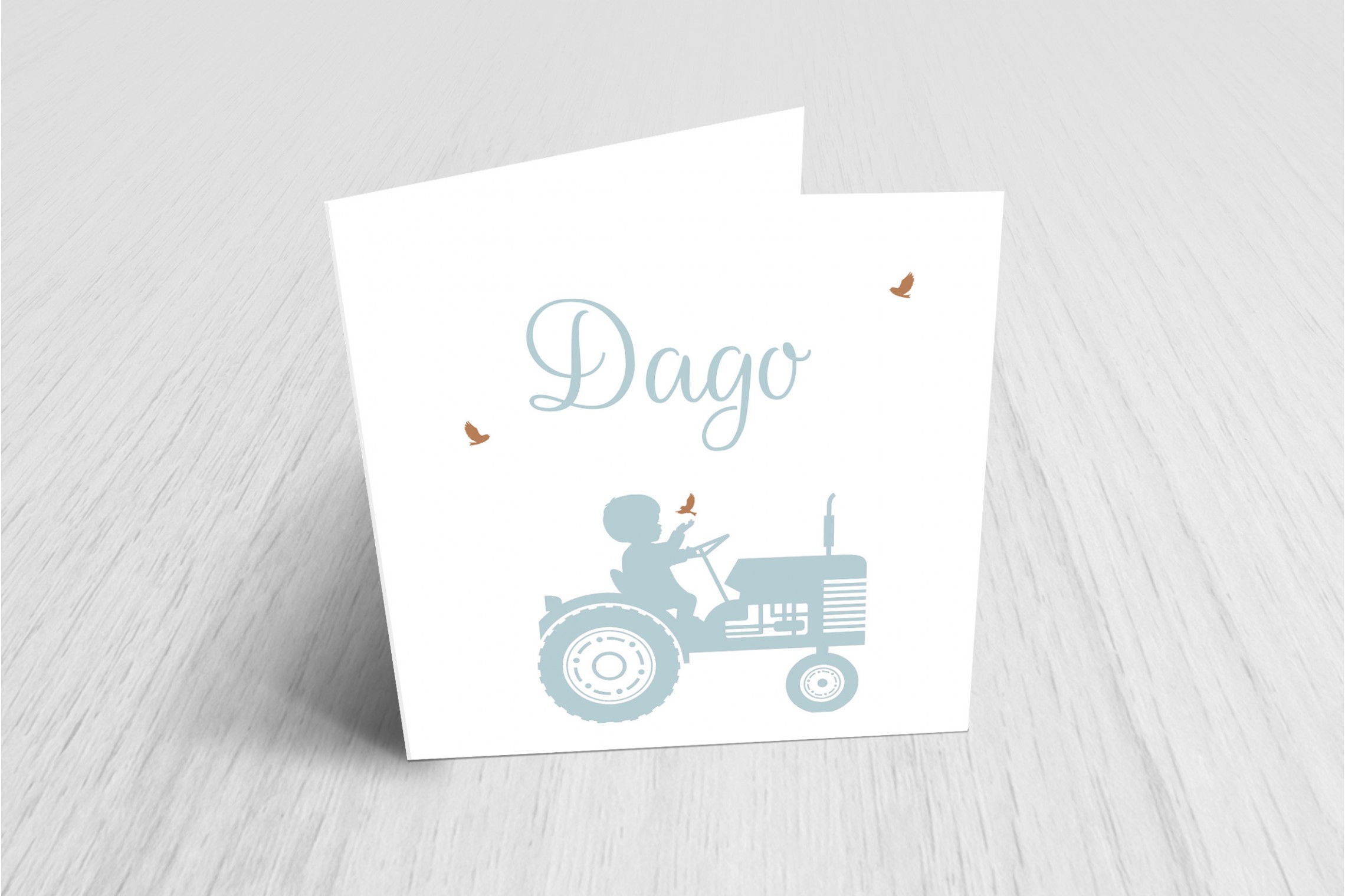 Tractor met vogeltjes